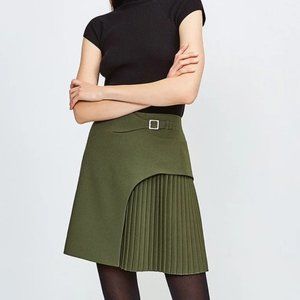 Karen Millen Buckle Detail Pleated Mini Skirt